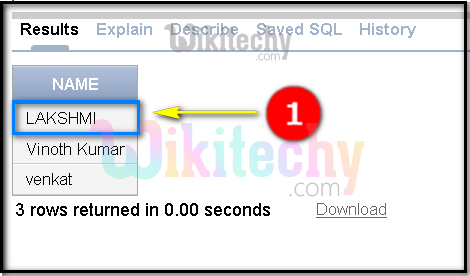  oracle character function select output